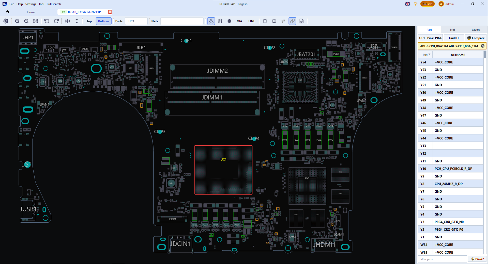 Chân Pin CPU & Net